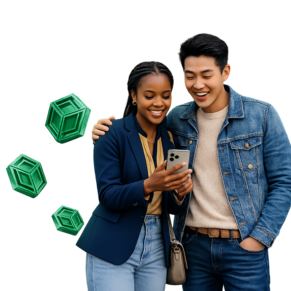 Travelers using Vero on a mobile phone